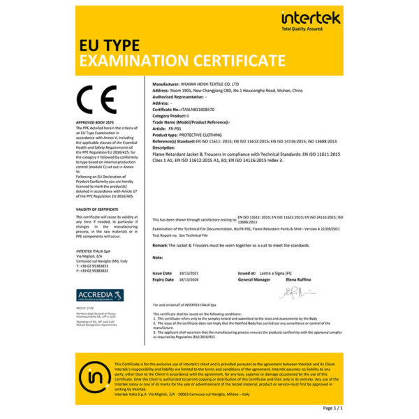 HYJ141 / HYP141 Pant & Shirt